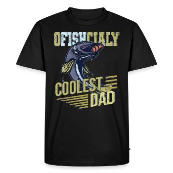 Meilleur pêcheur pêche papa - T-shirt Premium bio Homme - noir - Devant - Nico (187cm)