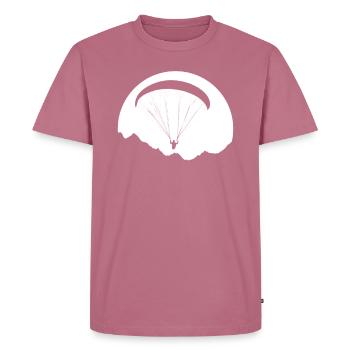 Gleitschirm Pilot Paraglider Gleitsegeln - Männer Premium Bio T-Shirt - Mauve - Vorne - Nico (187cm)