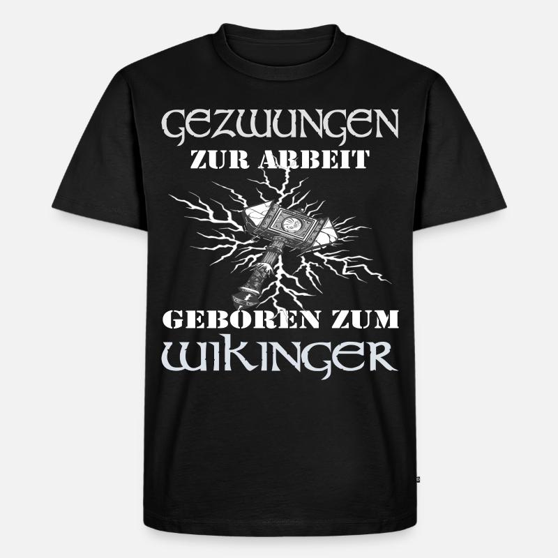 Wikinger Walhalla Geschenk Kostüm - Männer Premium Bio T-Shirt - Schwarz