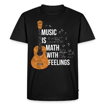 Musician Student Mathematics Lessons Learning - Men's Premium Organic T-Shirt - black - Front - Nico (187cm)