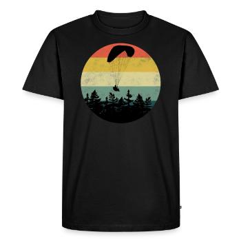 Paragliding Paragliding Paraglider Parachute Fli - Men's Premium Organic T-Shirt - black - Front - Nico (187cm)