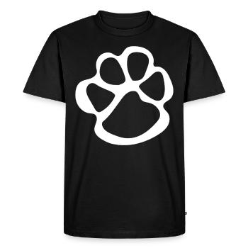 Pattes pattes pattes de chien chien chien - T-shirt Premium bio Homme - noir - Devant - Nico (187cm)