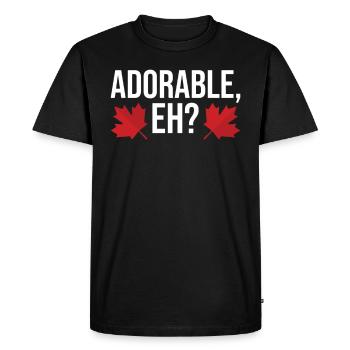 Canada Day Canada Maple Leaf Canadian - Men's Premium Organic T-Shirt - black - Front - Nico (187cm)