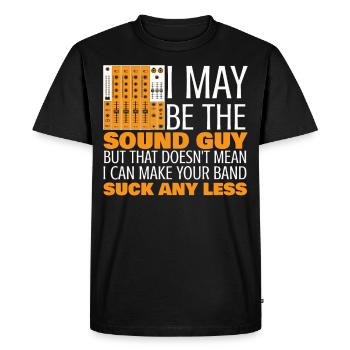 Je peux Le Son Guy Audio Engineer Music Record - T-shirt Premium bio Homme - noir - Devant - Nico (187cm)