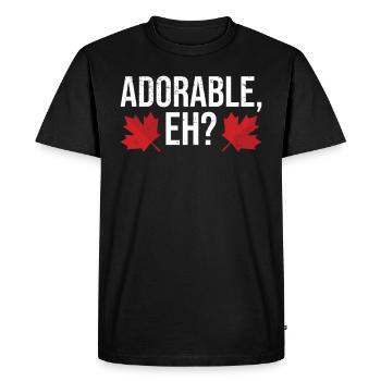Canada Canada Canada Feuille d’érable Canada - T-shirt Premium bio Homme - noir - Devant - Nico (187cm)