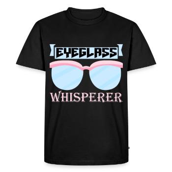 Opticiens Proverbes Opoptétique ophtalmique - T-shirt Premium bio Homme - noir - Devant - Nico (187cm)