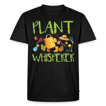 Jardin jardin jardinier cadeau - T-shirt Premium bio Homme - noir - Devant - Nico (187cm)
