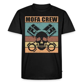 Mofa Mofafahrer Mofas Moped Mopedfahrer Geschenk - Männer Premium Bio T-Shirt - Schwarz - Vorne - Nico (187cm)