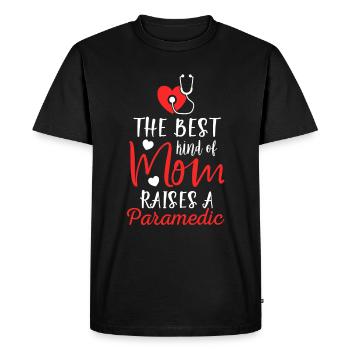 Paramedics and mother ambulance first aid - Men's Premium Organic T-Shirt - black - Front - Nico (187cm)