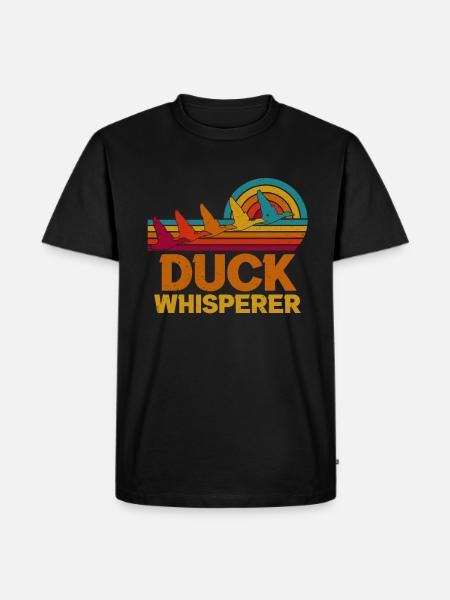 Duck Whisperer. - Men's Premium Organic T-Shirt - black