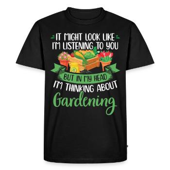 Jardinage Jardinier jardinier jardinier jardinier cadeau - T-shirt Premium bio Homme - noir - Devant - Nico (187cm)