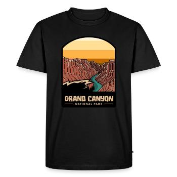 Grand Canyon - T-shirt Premium bio Homme - noir - Devant - Nico (187cm)
