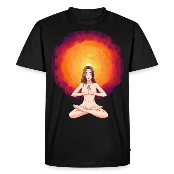 Shaman Hypnosis Vision Hallucination Enlightenment - Men's Premium Organic T-Shirt - black - Front - Nico (187cm)