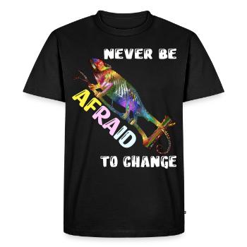 Caméléon Caméléon Propriétaire Reptile - T-shirt Premium bio Homme - noir - Devant - Nico (187cm)