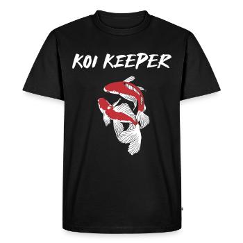 Koi Carpes Koi Keeper Koi Fish - T-shirt Premium bio Homme - noir - Devant - Nico (187cm)