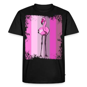 Flamingos Flamingo - T-shirt Premium bio Homme - noir - Devant - Nico (187cm)