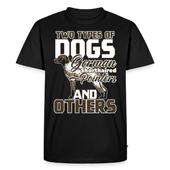Chef allemand des cheveux courts GSP pour les amateurs de chiens - T-shirt Premium bio Homme - noir - Devant - Nico (187cm)