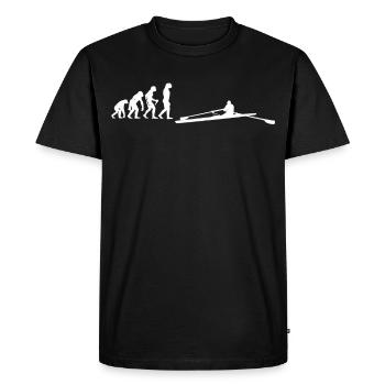 Evolution Rameur Dents rôtis nautiques - T-shirt Premium bio Homme - noir - Devant - Nico (187cm)