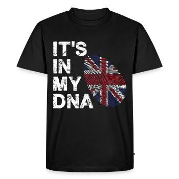 Londres Britannique DNA Royaume-Uni - T-shirt Premium bio Homme - noir - Devant - Nico (187cm)