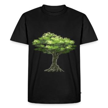 Olive tree Olive tree Greece Nature harvest - Men's Premium Organic T-Shirt - black - Front - Nico (187cm)