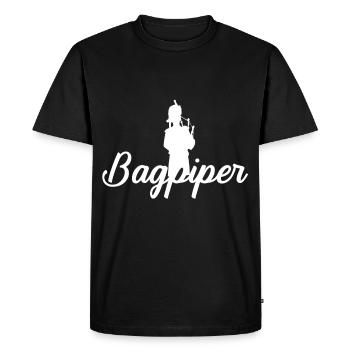 Bagpipe Bagpipe Bagpipe Player Instrument - Men's Premium Organic T-Shirt - black - Front - Nico (187cm)