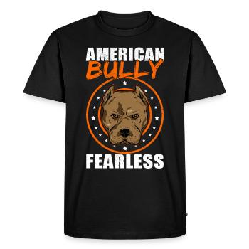 American Bully Dog Owner Dog Gift - Men's Premium Organic T-Shirt - black - Front - Nico (187cm)