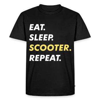 Scooter - T-shirt Premium bio Homme - noir - Devant - Nico (187cm)