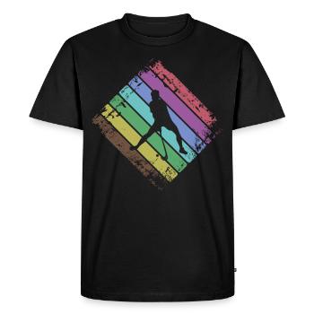 Floorball - Men's Premium Organic T-Shirt - black - Front - Nico (187cm)