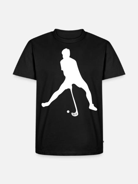Floorball - Men's Premium Organic T-Shirt - black