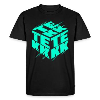 Tekk Music Hardtekk Musik & Raver - Men's Premium Organic T-Shirt - black - Front - Nico (187cm)