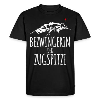 Randonnée dans les montagnes de la Zugspitze - T-shirt Premium bio Homme - noir - Devant - Nico (187cm)