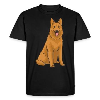 Harzer Fuchs Dog - Men's Premium Organic T-Shirt - black - Front - Nico (187cm)