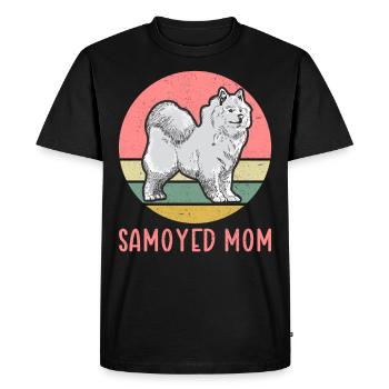 Samoyed mom dog owner Samoyed dog gift - Men's Premium Organic T-Shirt - black - Front - Nico (187cm)