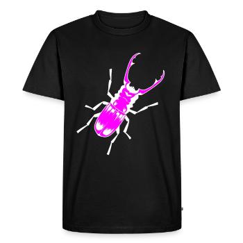 Cerf coléoptère insectes insectes bois animaux de forêt enfant - T-shirt Premium bio Homme - noir - Devant - Nico (187cm)