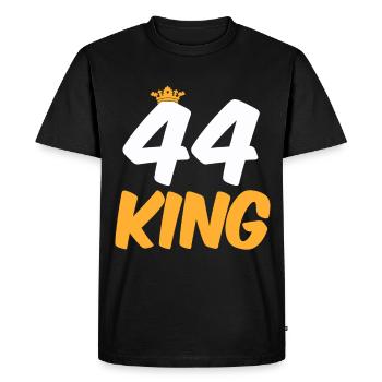 44 ans 44 ans - T-shirt Premium bio Homme - noir - Devant - Nico (187cm)
