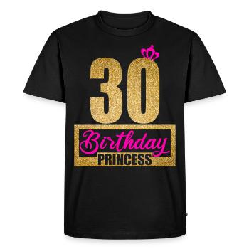 30th Birthday 30 years 30s Birthday Princess - Men's Premium Organic T-Shirt - black - Front - Nico (187cm)