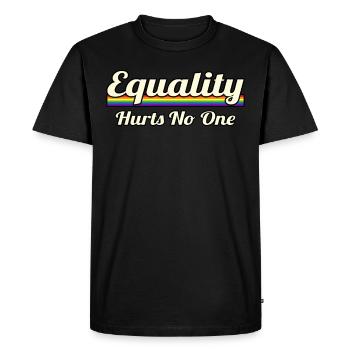 Égalité entre les hommes et les femmes LGBT - T-shirt Premium bio Homme - noir - Devant - Nico (187cm)