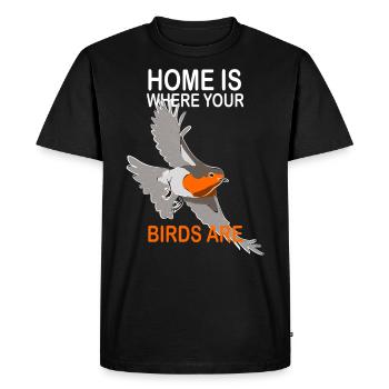 Bird Watching Birds Watching Birding Bird - Men's Premium Organic T-Shirt - black - Front - Nico (187cm)