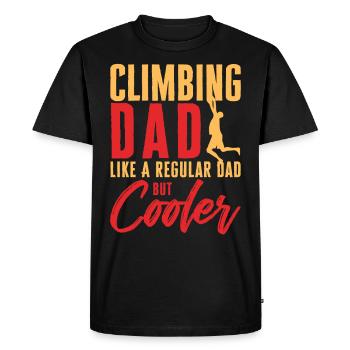 Climbing Climbing Dad Like A Regular Dad But Coole - T-shirt Premium bio Homme - noir - Devant - Nico (187cm)