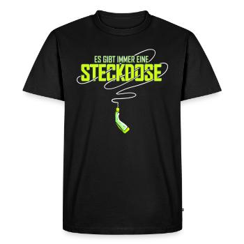 Il ya toujours une prise électrique véhicule - T-shirt Premium bio Homme - noir - Devant - Nico (187cm)