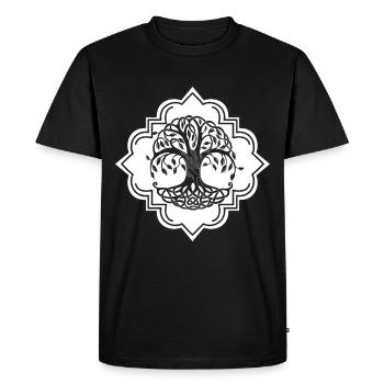 Yggdrasil World Tree of Life Viking - Men's Premium Organic T-Shirt - black - Front - Nico (187cm)