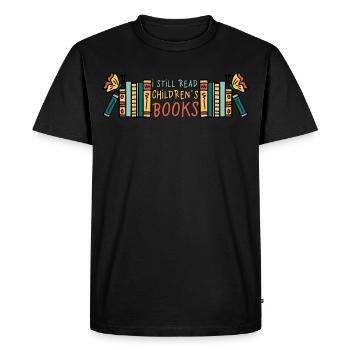 I Still Read Childrens Livres livres pour enfants - T-shirt Premium bio Homme - noir - Devant - Nico (187cm)