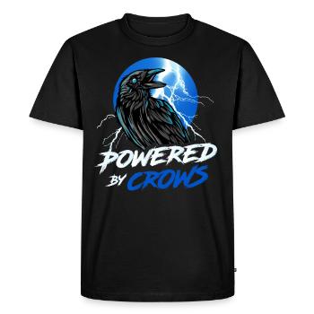 Cool Corbeau Propulsé par Crows Aesthetic Black Corbeau - T-shirt Premium bio Homme - noir - Devant - Nico (187cm)