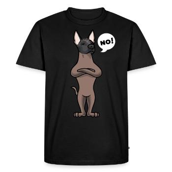 Sturer Xoloitzcuintle Dog - Men's Premium Organic T-Shirt - black - Front - Nico (187cm)