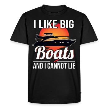 Bateau bateau yacht bateau bateau à moteur yacht - T-shirt Premium bio Homme - noir - Devant - Nico (187cm)