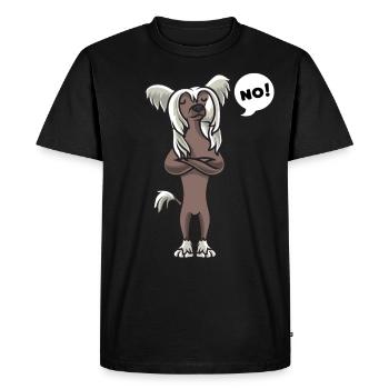 Muet de chinois - T-shirt Premium bio Homme - noir - Devant - Nico (187cm)