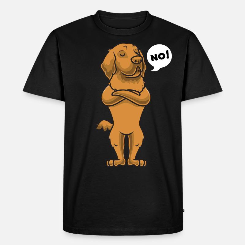 Chien de Hovaser stué - T-shirt Premium bio Homme - noir