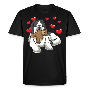 Nederlandse Schapendoes Hund - T-shirt Premium bio Homme - noir - Devant - Nico (187cm)