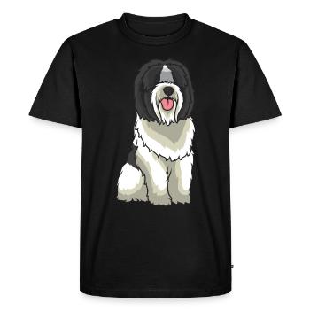 Nederlandse Schapendoes Hund - T-shirt Premium bio Homme - noir - Devant - Nico (187cm)