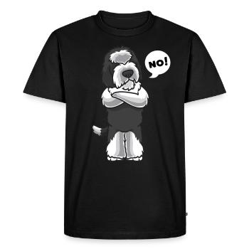 Sturer Sheepadoodle Chien - T-shirt Premium bio Homme - noir - Devant - Nico (187cm)